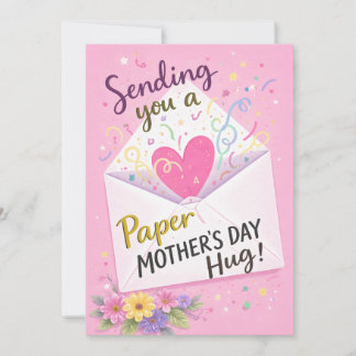 Mother’s Day Card, Paper Hug Card