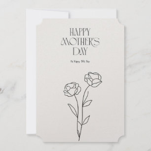 Mother’s Day Card Template - Modern Minimal Style