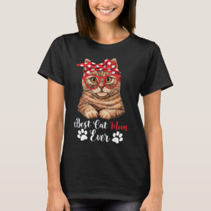Mother s Day Cat Mum s 2023 Vintage Best Cat Mum E T-Shirt