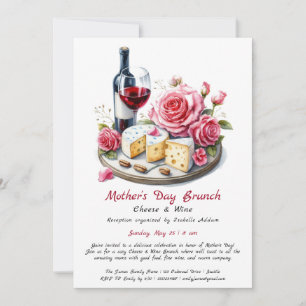 Mother’s Day Cheese & Wine Brunch Invitation