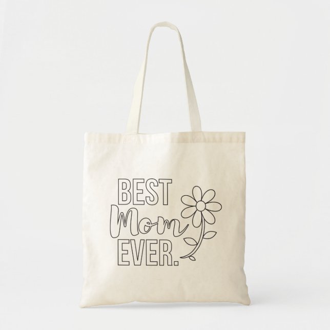Mother’s Day Craft colouring Gift for Mum Tote Bag (Front)