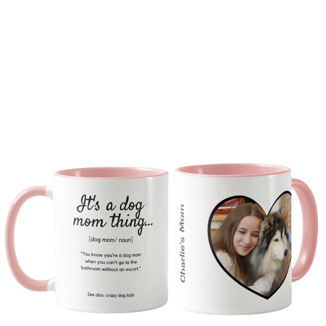 Mother’s Day Custom Dog Photo 2-Sided Mug (Creator Uploaded)