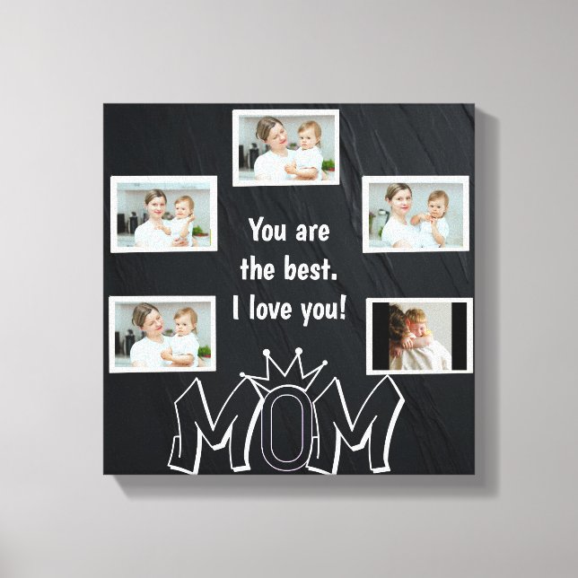  Mother’s Day Custom Photo Canvas (Front)