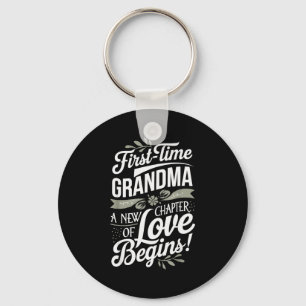 Mother’s Day First Time Grandma Cute New Granhild  Key Ring