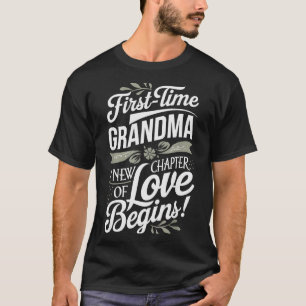Mother’s Day First Time Grandma Cute New Granhild  T-Shirt