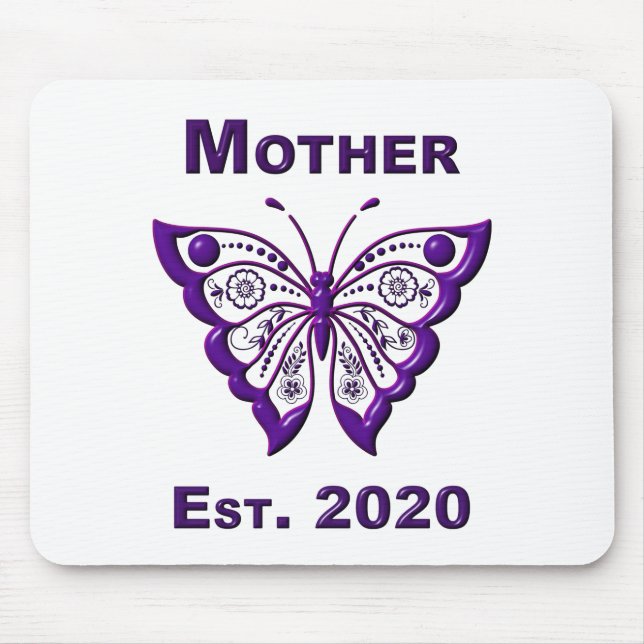 Mother’s Day for Mother “Est 2020” Mouse Mat (Front)