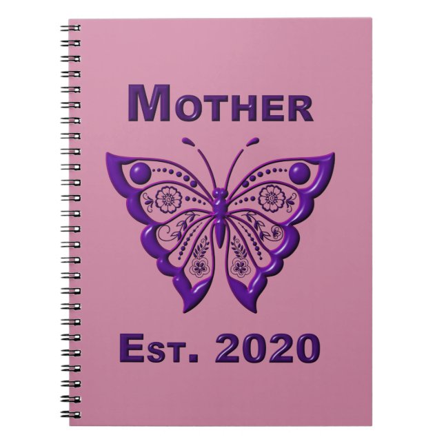 Mother’s Day for Mother “Est 2020” Notebook (Front)