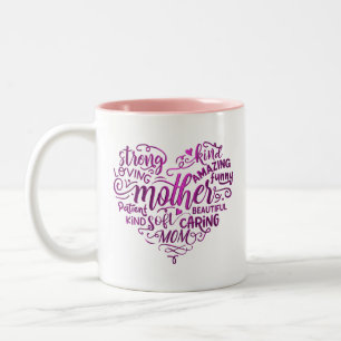 Mother’s Day for Mother, Mum, Mummy Two-Tone Coffee Mug