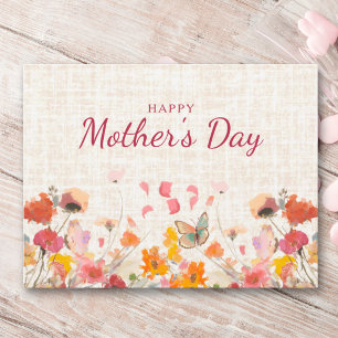 Mother’s Day for Mum Elegant Floral Garden Holiday Postcard