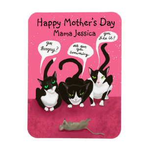 Mother’s Day Funny From The Cats Personalised Magnet