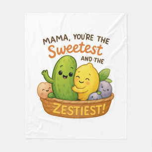 Mother’s Day Gift for Mum Funny Cute Design Fleece Blanket