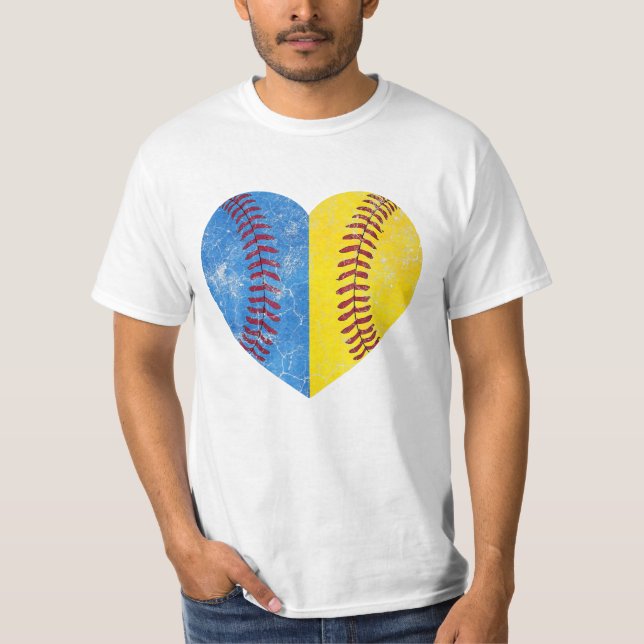 Mother s Day Gift Heart Baseball T-Shirt (Front)
