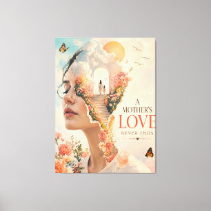 Mother’s Day Gift Love Never Ends Canvas Art