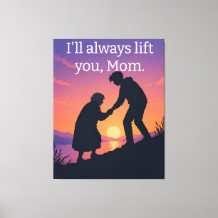Mother’s Day Gift Mom Quote Canvas Wall Art