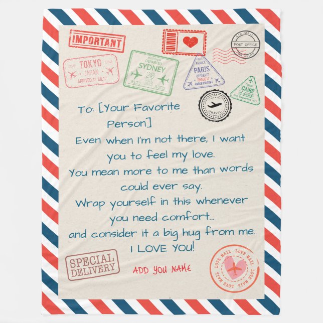 Mother’s Day Gift – Personalised Mum Blanket  (Front)