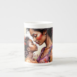 Mother’s Day Love Art in Watercolor Style Bone China Mug