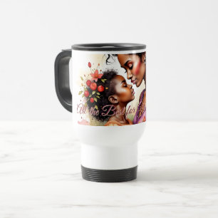 Mother’s Day Love Art in Watercolor Style Travel Mug