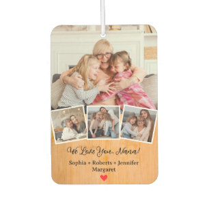 Mother’s Day Personalised Photo Keepsake For Nana Car Air Freshener