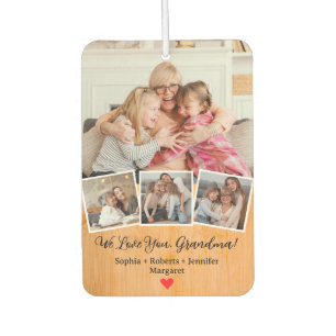 Mother’s Day Personalised Photo Keepsake Grandma Car Air Freshener