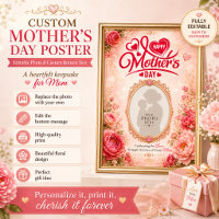 Mother’s Day Poster with Editable Photo and Text