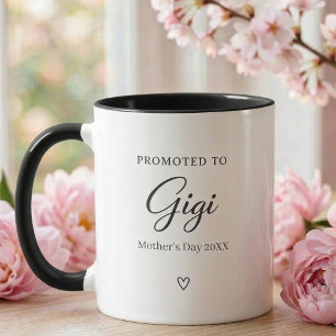 Mother’s Day Pregnancy Reveal Gift for Gigi Mug