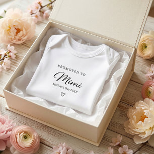 Mother’s Day Pregnancy Reveal Gift for Mimi  Baby Bodysuit