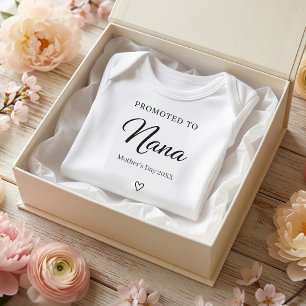 Mother’s Day Pregnancy Reveal Gift for Nana Baby Bodysuit