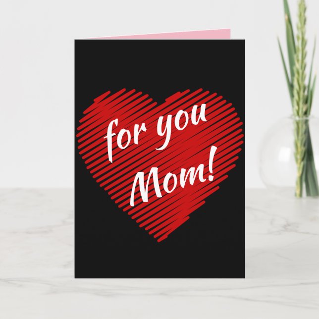 Mother’s day special- my heart is for you Mum Card (Front)