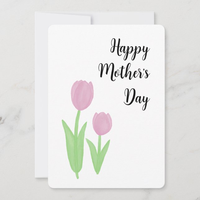 Mother’s Day Tulips Greeting Card (Front)
