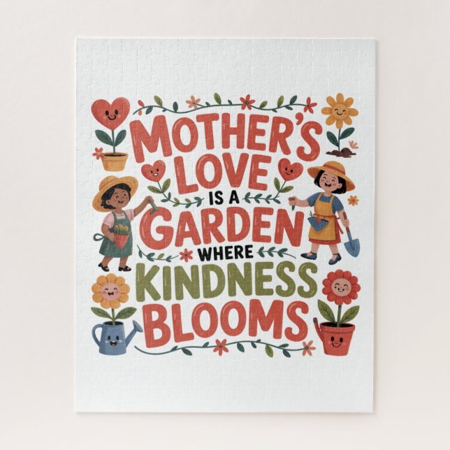 Mother’s Love Is A Garden Where Kindness Blooms Jigsaw Puzzle (Vertical)