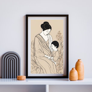 Mother’s Quiet Embrace Poster