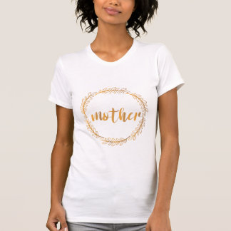 Mother Script Wreath T-Shirt