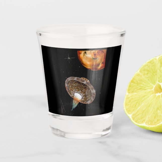 Mother Ship Shot Glass (Front)