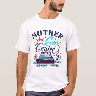 Mother Son Cruise 2023 Family Vacation Mum Son  T-Shirt
