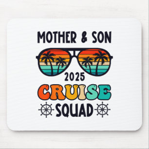 Mother Son Cruise 2025 Vacation Matching Family Tr Mouse Mat