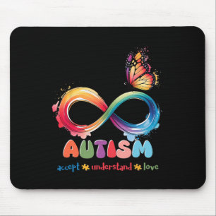 Mother Son Family Accept Autistic Kids Autism Awar Mouse Mat