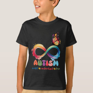 Mother Son Family Accept Autistic Kids Autism Awar T-Shirt