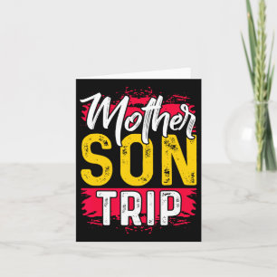 Mother Son Trip Shirt Summer Family Vacation Trip Card