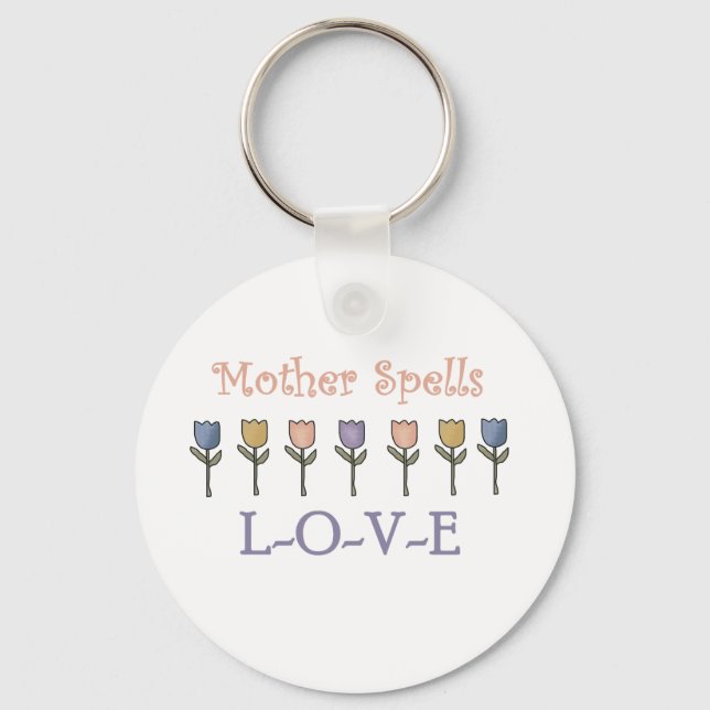 Mother Spells Love Key Ring (Front)