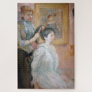 Mother Styling Daughter's Hair (by Berthe Morisot) Jigsaw Puzzle