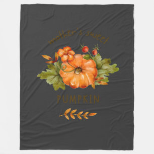 Mother sweet pumpkin fleece blanket