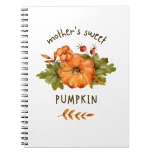 Mother sweet pumpkin notebook