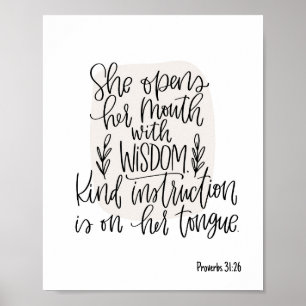 Mother, Teacher, Granny Bible verse  Poster