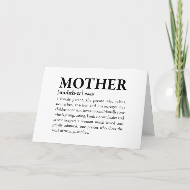 Mother Thank You Card (Front)