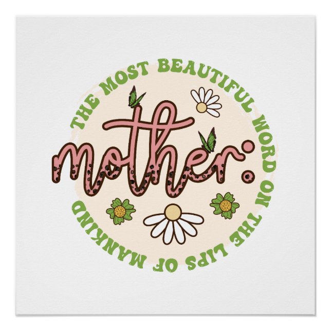 Mother The Most Beautiful World Poster (Front)
