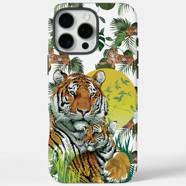 Mother Tiger With Cub Case-Mate iPhone Case (Back)