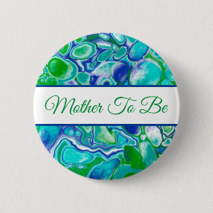 Mother To Be Boy's Baby Shower Button