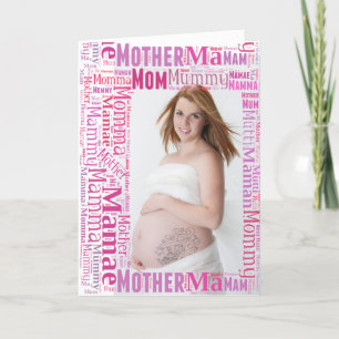 Mother-to-be in Many Languages - Mothers Day Card