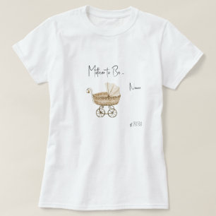 Mother-to-Be Vintage Boho Baby Shower T-shirt 