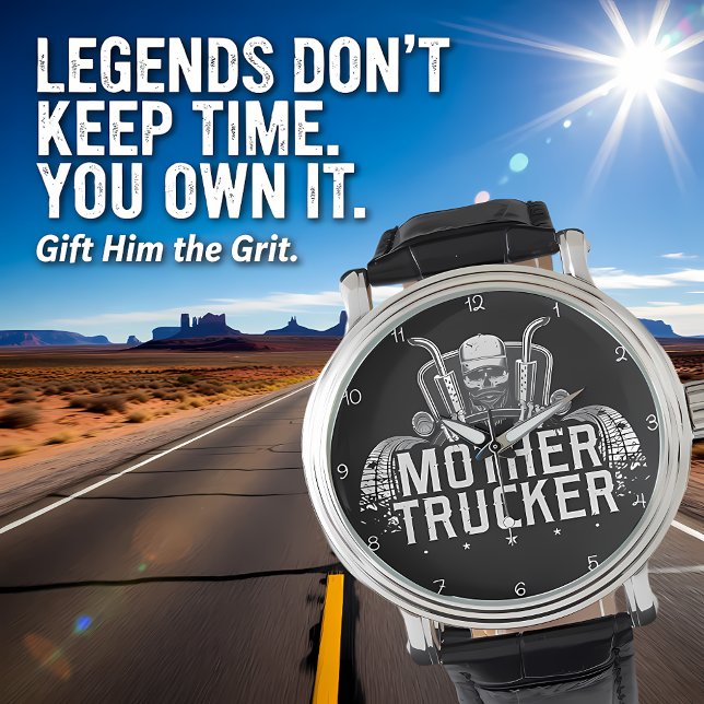 Mother Trucker: Bold Skull Design Watch (Creator Uploaded)